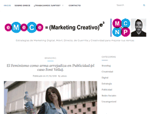 Tablet Screenshot of marketing-creativo.com